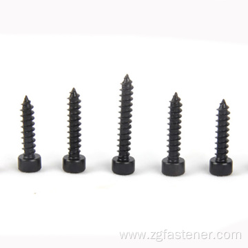 hex socket head tapping screws black oxide